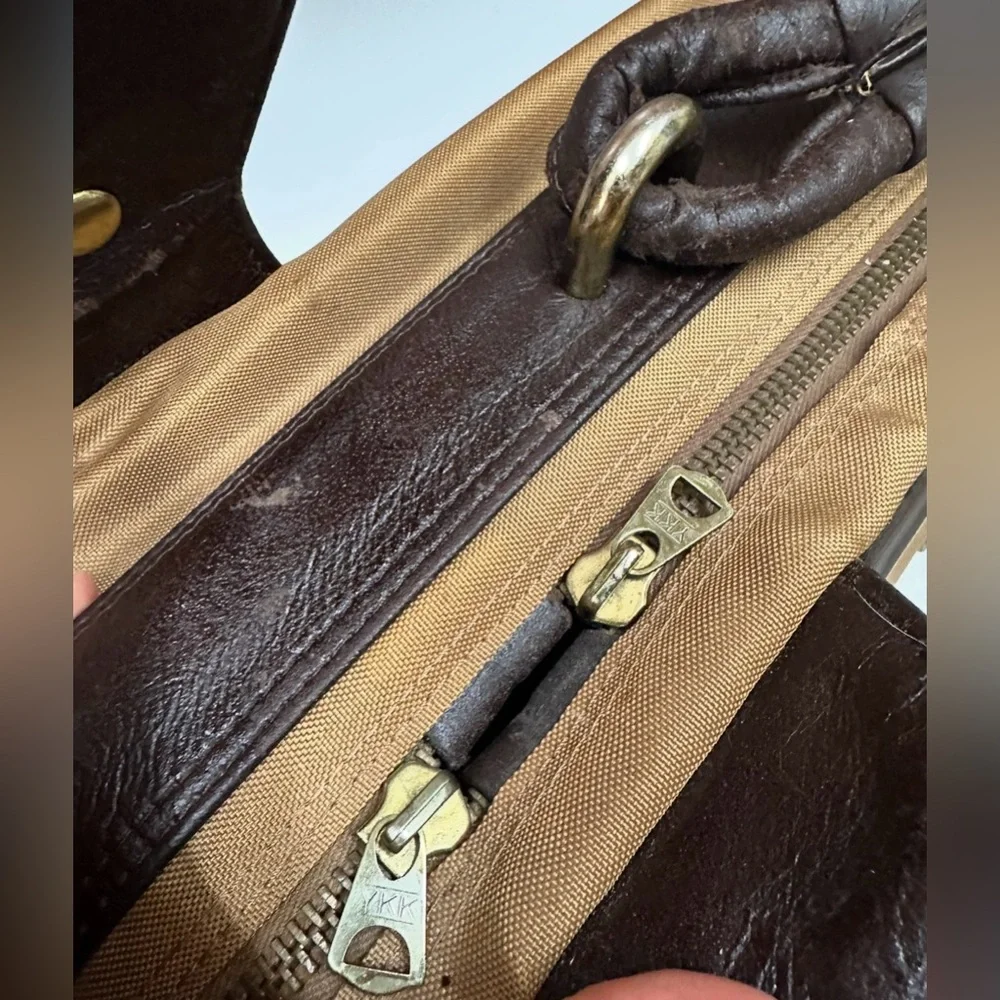 Pierre Cardin Elegant Brown and Tan Briefcase